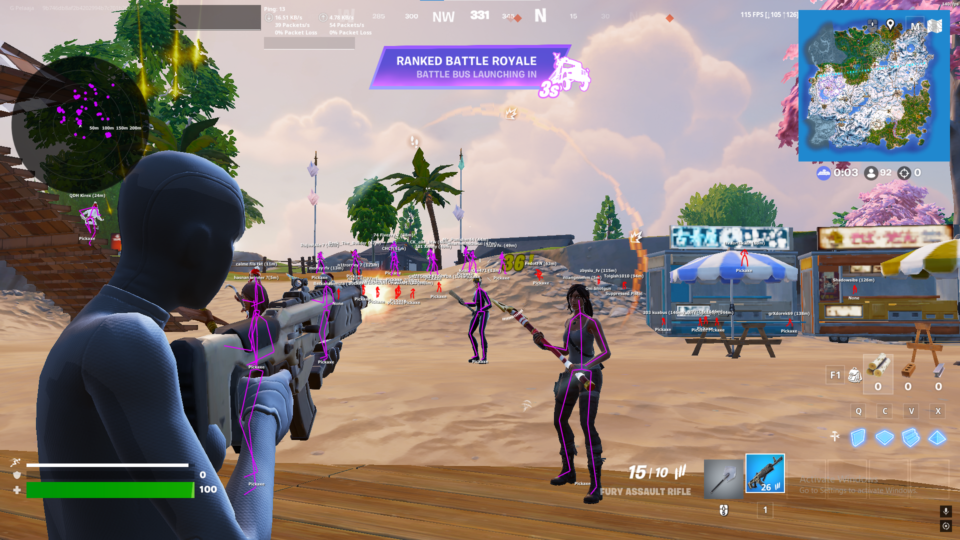 Ranked Battle Royale Gameplay